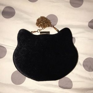 Suede Cat Charlotte Russe clutch. Limited edition.